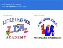 Tablet Screenshot of littlelearneracademy.net